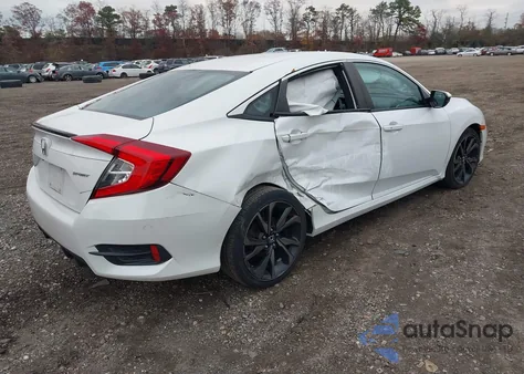 2020 Honda Civic Sport из США, поврежденный, VIN 2HGFC2F81LH572495